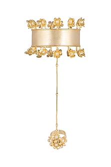 Gold Plated Handcrafted Floral Hathphool