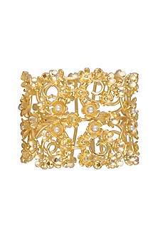 Gold Plated Handcrafted Pearl Bracelet