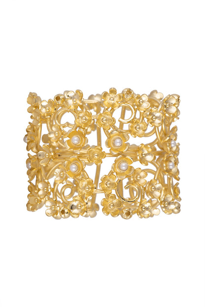 Gold Plated Handcrafted Pearl Bracelet