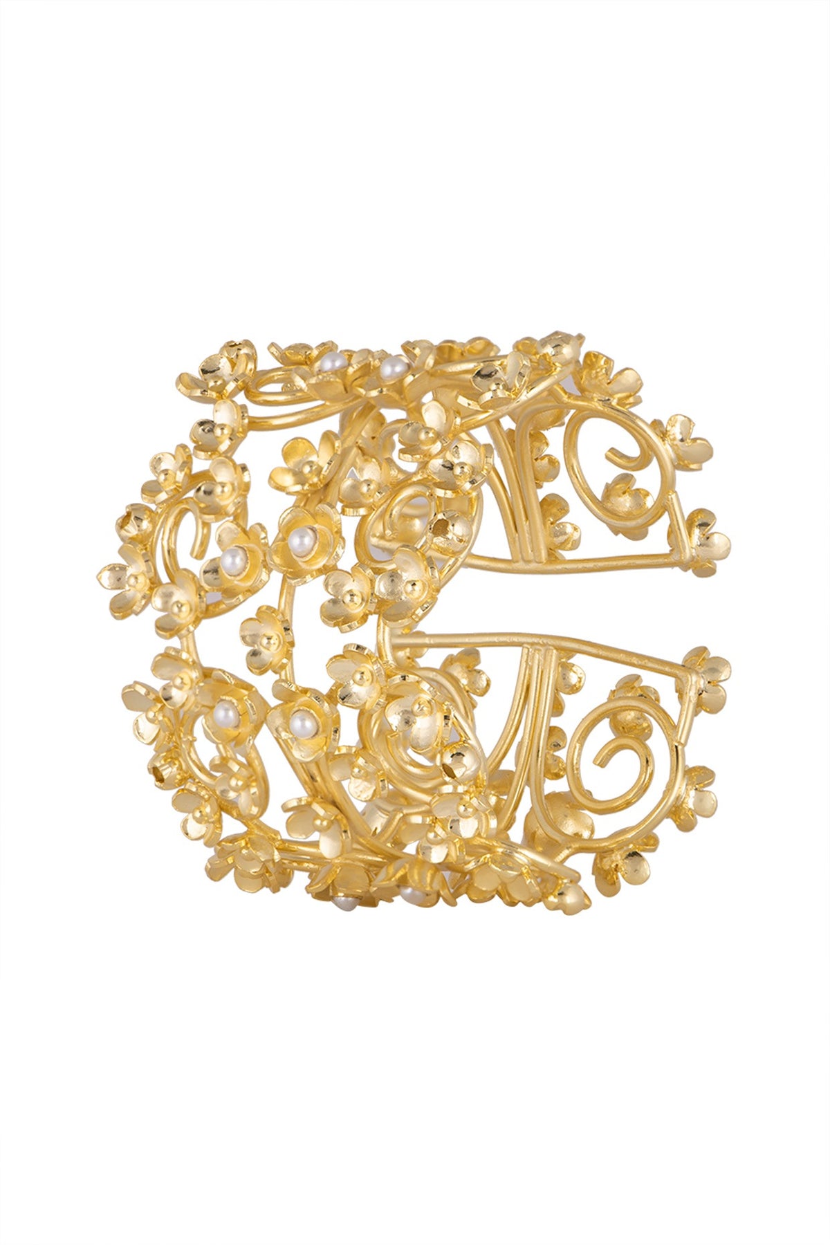 Gold Plated Handcrafted Pearl Bracelet