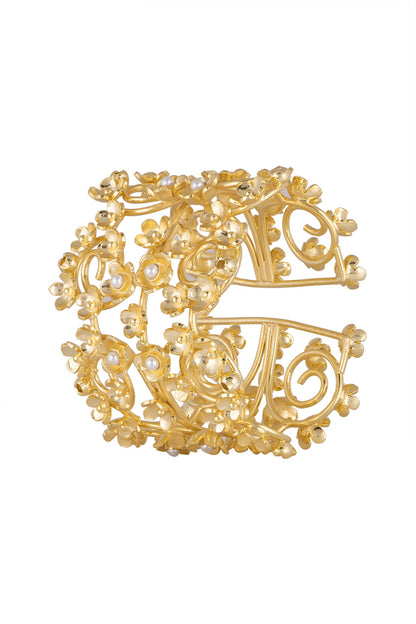 Gold Plated Handcrafted Pearl Bracelet