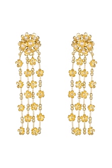 Gold Plated Detachable Dangler Earrings