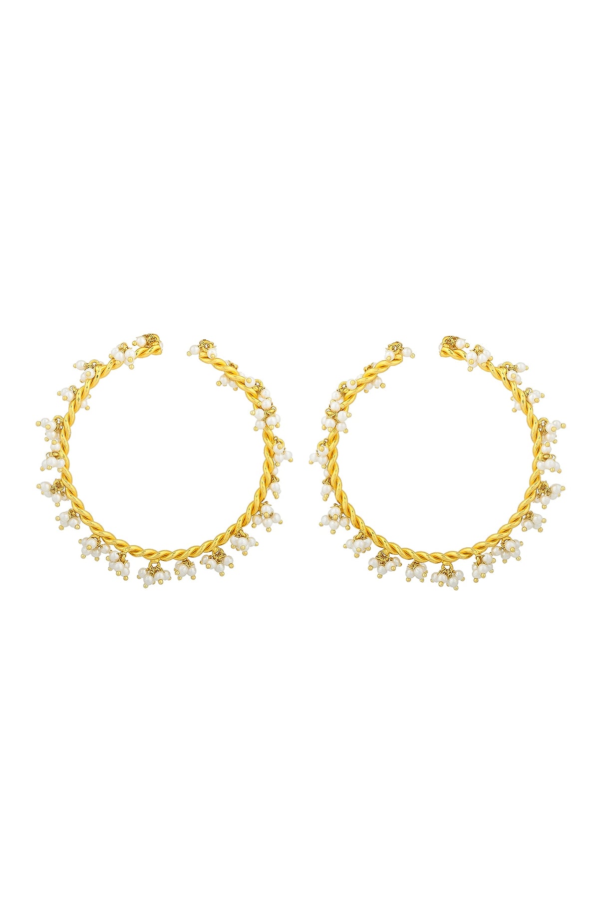 Gold Plated Handcrafted Pearl Bangles
