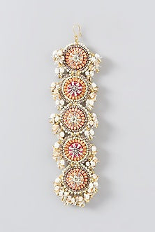 Resham & Dabka Hand Embroidered Maang Tikka