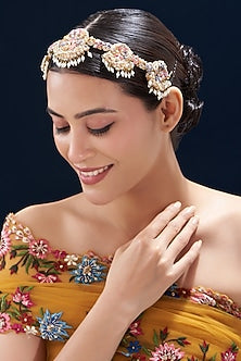 Resham & Zari Hand Embroidered Hair Accessory