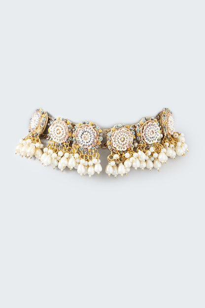 Zari & Resham Hand Embroidered Necklace