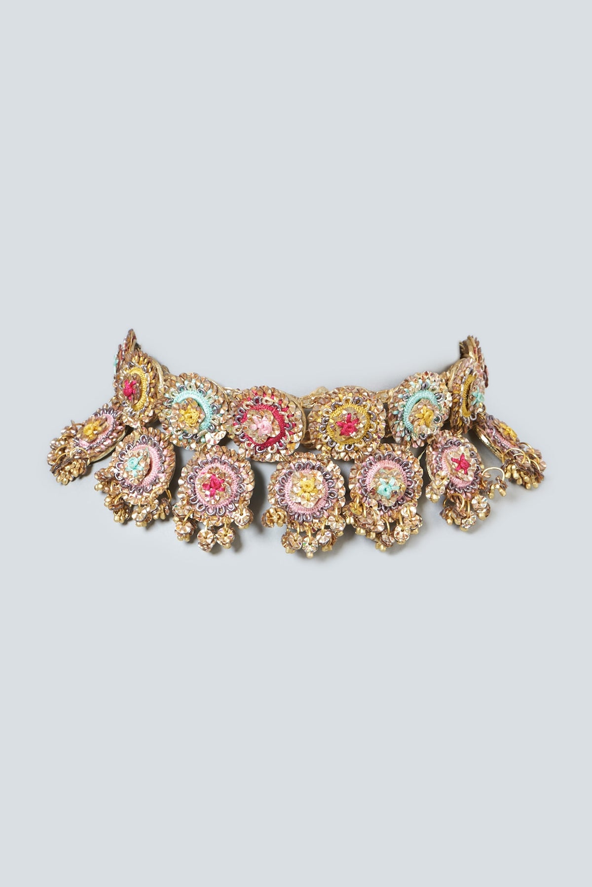 Hand Embroidered Choker Necklace