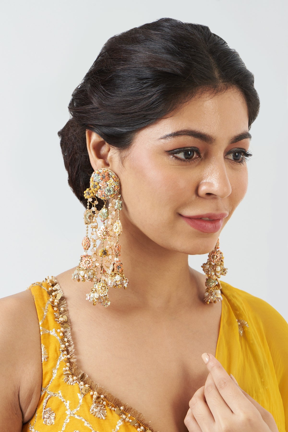 Hand Embroidered Earrings