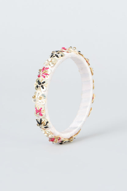 Hand Embroidered Bangles (Set Of 3)