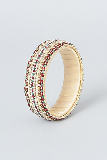 Bangles With Hand Embroidery (Set Of 3)