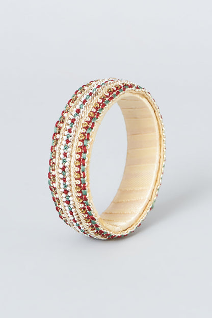Bangles With Hand Embroidery (Set Of 3)