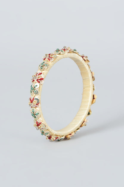 Resham Embroidered Bangles (Set Of 3)