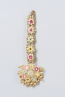 Dabka Hand Embroidered Maang Tikka