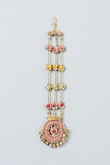 Maang Tikka With Dabka Hand Embroidery