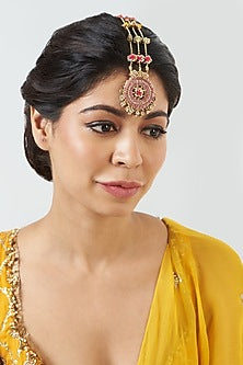 Maang Tikka With Dabka Hand Embroidery