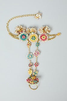 Hand Embroidered Hand Harness