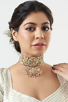 Hand Embroidered Choker Necklace