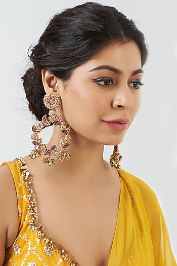 Hand Embroidered Earrings
