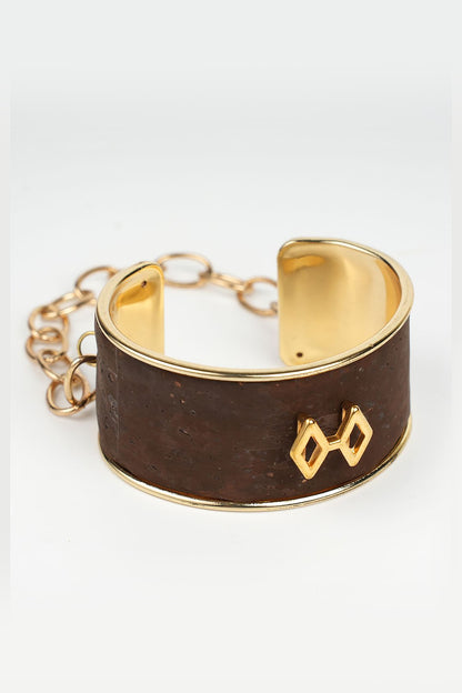 Brown Genuine Cork Handmade Bracelet