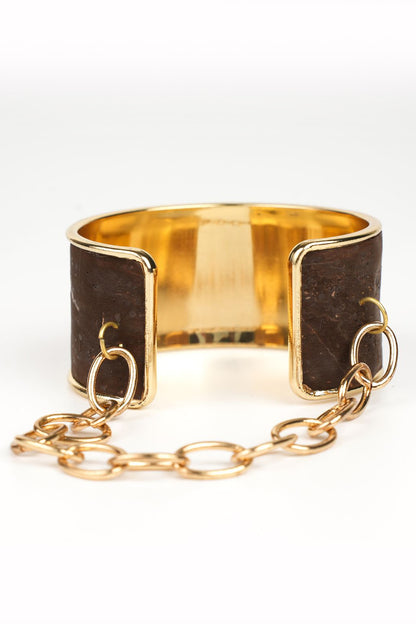 Brown Genuine Cork Handmade Bracelet