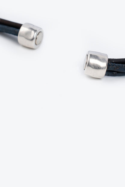 Blue Ceramic Stone Cork Choker Necklace