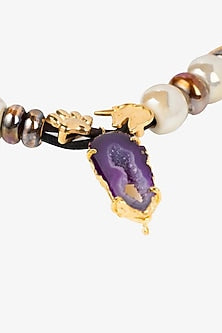 Purple Ceramic Handmade Necklace
