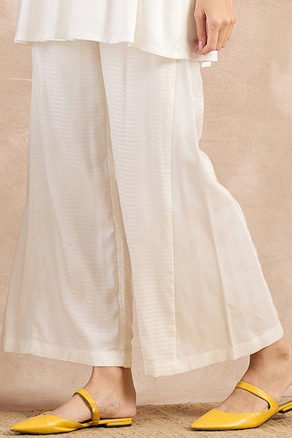 White Herringbone Co-Ord Set