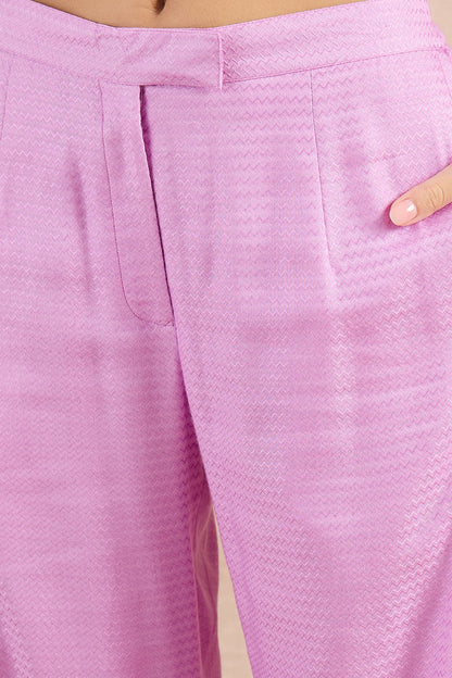 Purple Herringbone Co-Ord Set