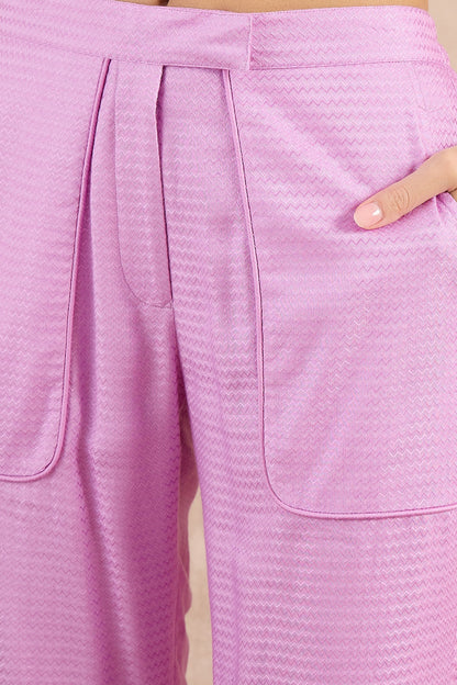 Purple Herringbone Co-Ord Set