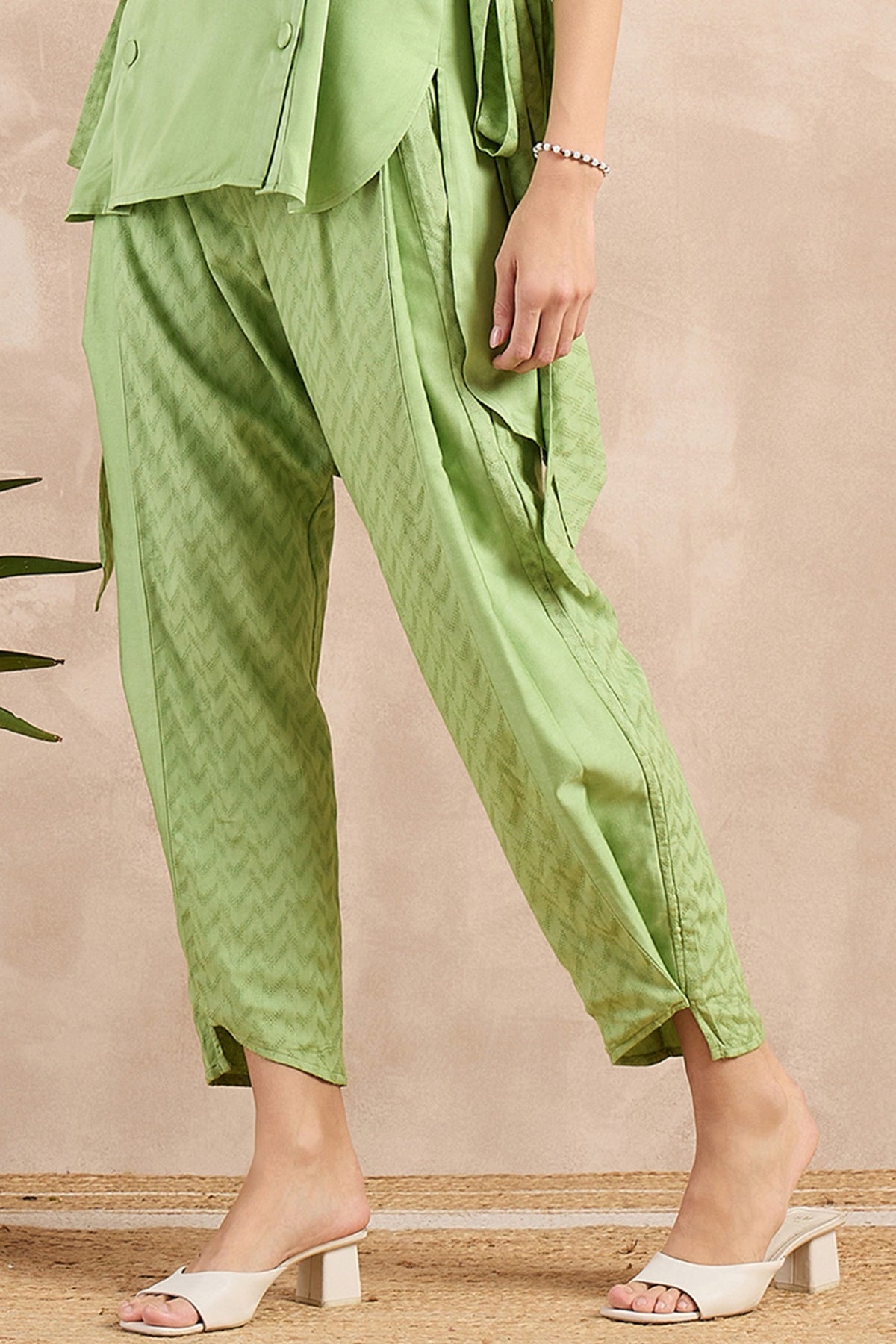 Mint Green Herringbone Co-Ord Set