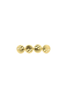 Gold Finish Three Finger Crater Ring