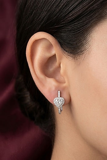 18kt Gold Finish Diamond Stud Earrings