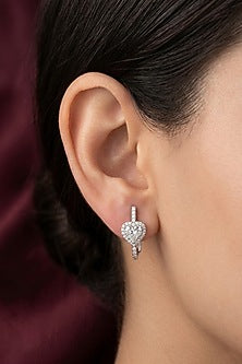 18kt Gold Finish Diamond Stud Earrings
