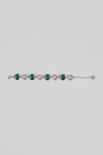 White Finish Crystal Bracelet