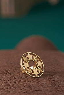 Gold Plated Adjustable Ring