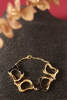 Gold Plated Handcrafted Enameled Bracelet