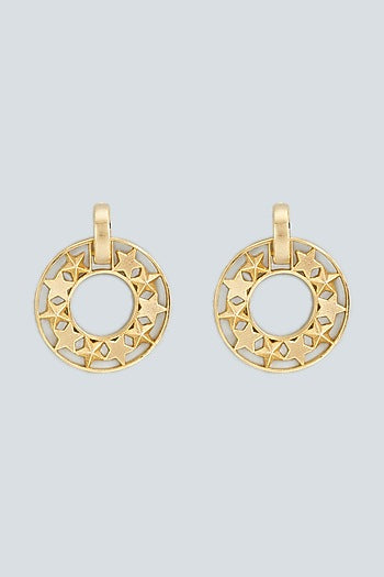 Gold Plated Handcrafted Dangler Earrings