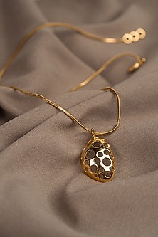 Gold Plated Handcrafted Poppy Pendant Necklace