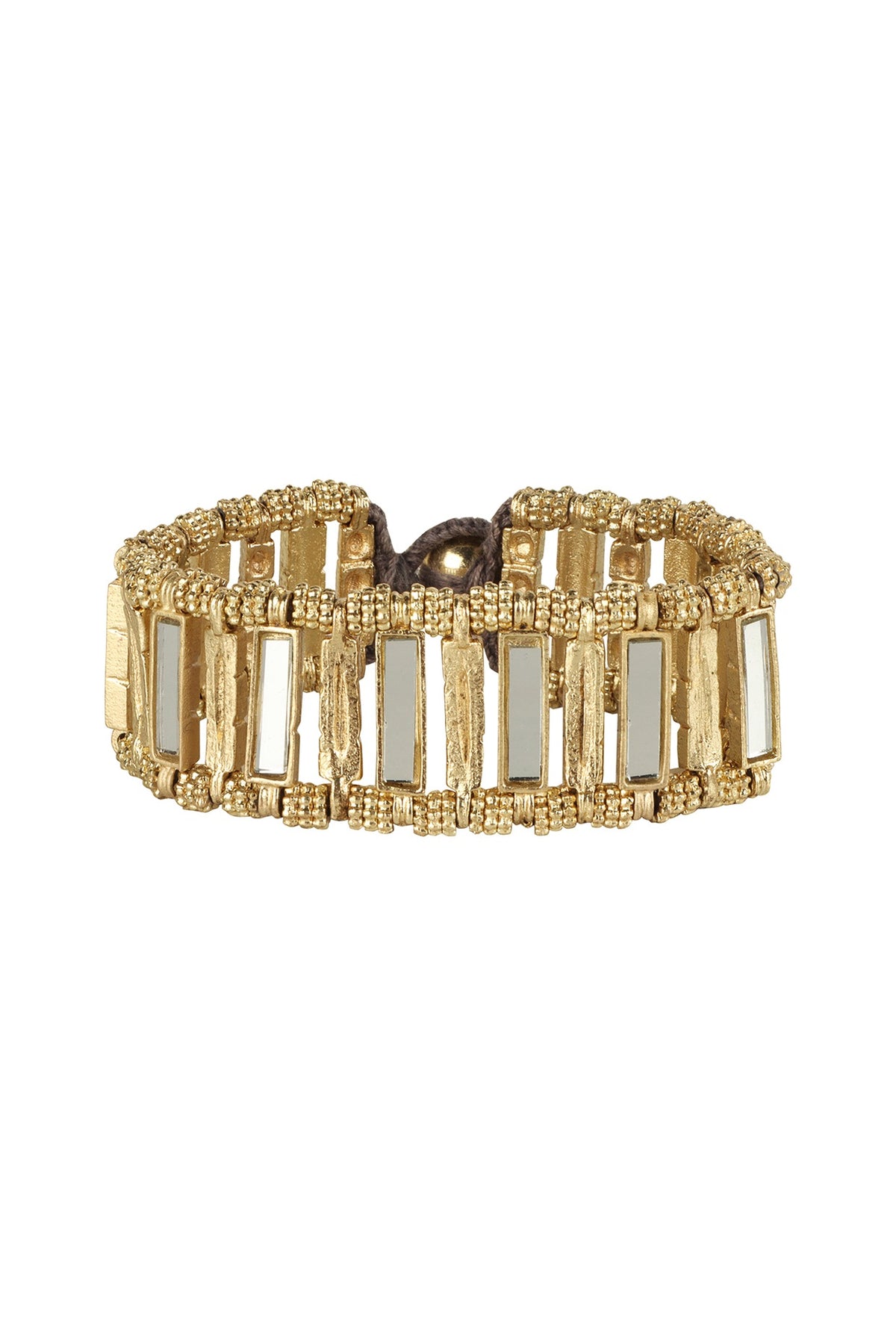 Gold Finish Mirror Bracelet