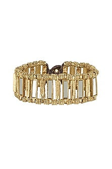 Gold Finish Mirror Bracelet