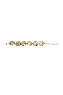 Gold Finish Freshwater Pearl Bracelet