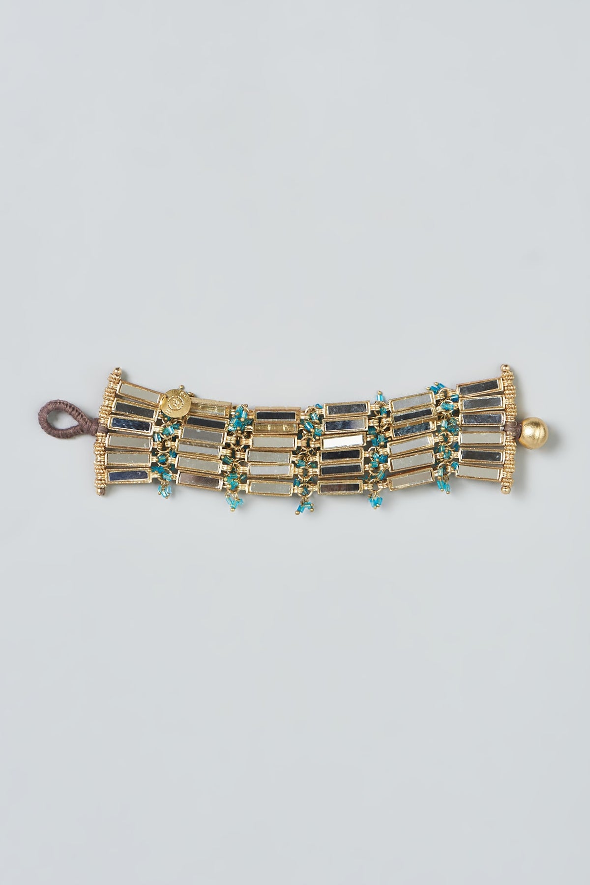 Gold Finish Mirror Bracelet