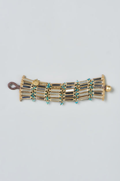 Gold Finish Mirror Bracelet