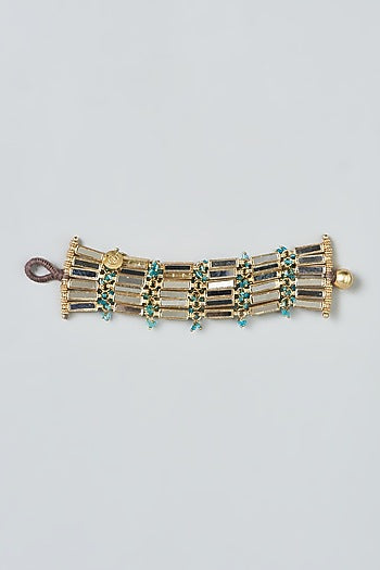 Gold Finish Mirror Bracelet