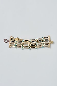 Gold Finish Mirror Bracelet
