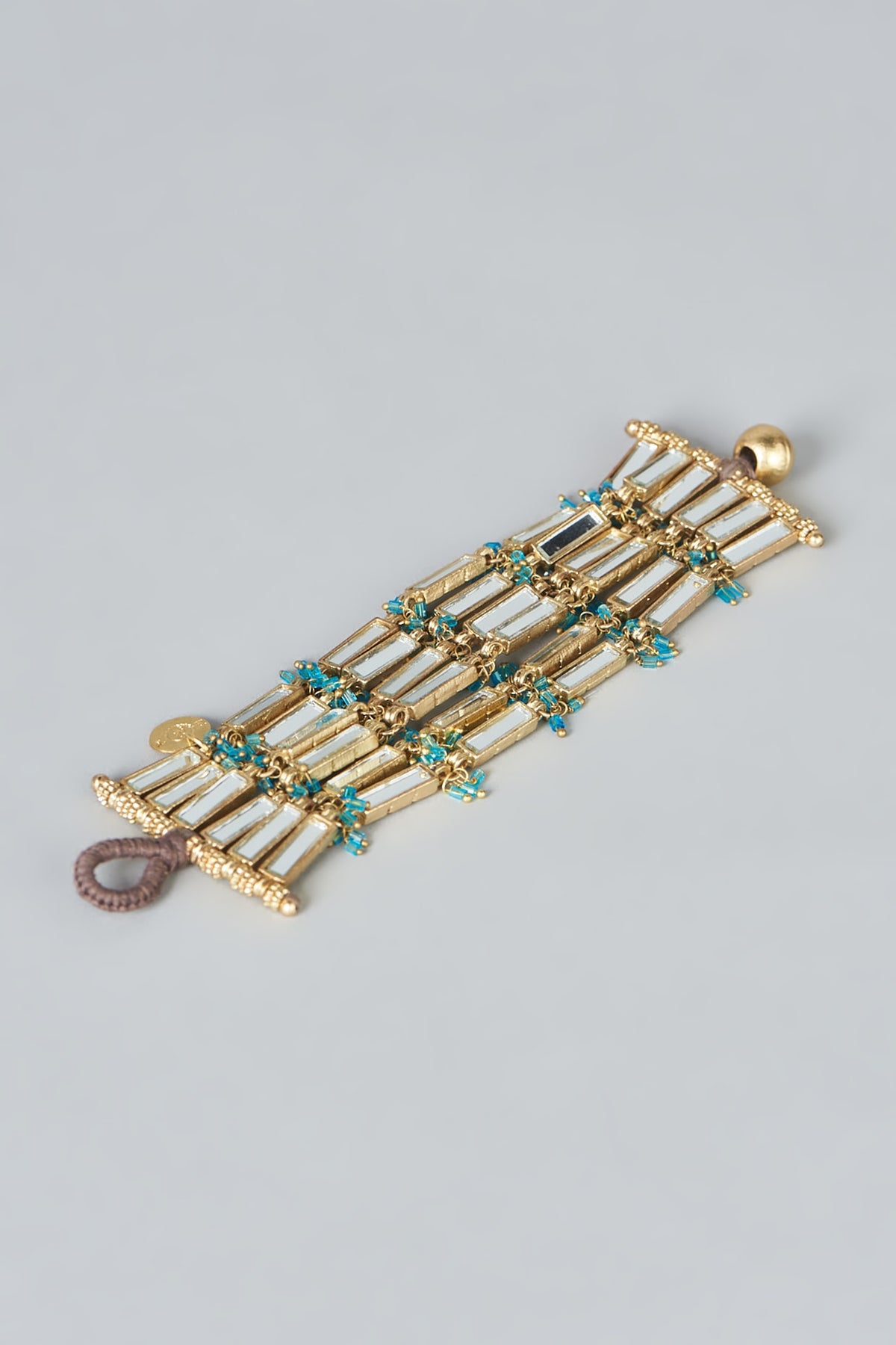 Gold Finish Mirror Bracelet
