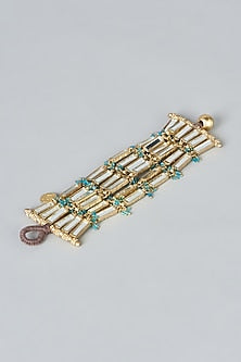 Gold Finish Mirror Bracelet