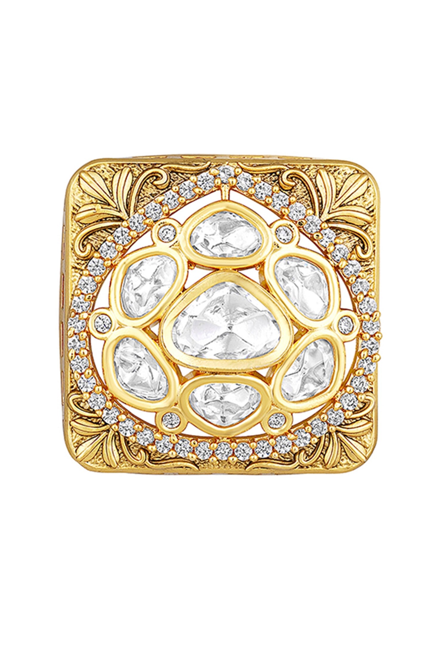 Floral Carved Studs 