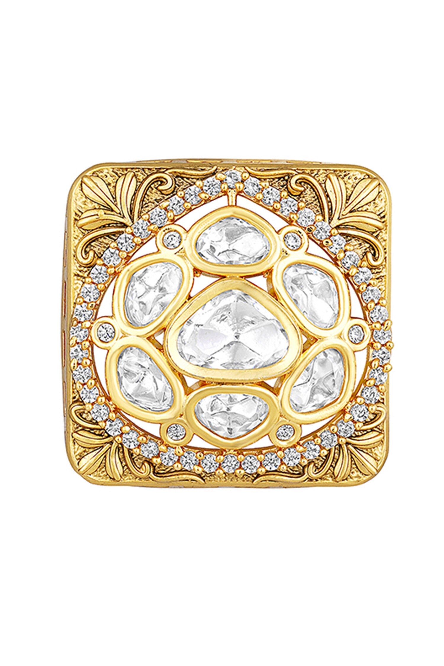 Floral Carved Studs 