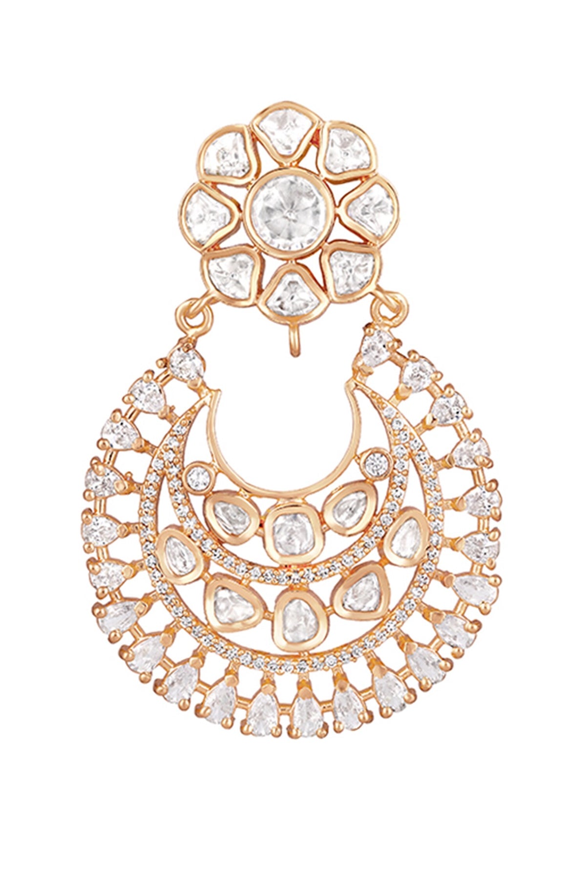 Kundan Polki Embellished Chandbalis 